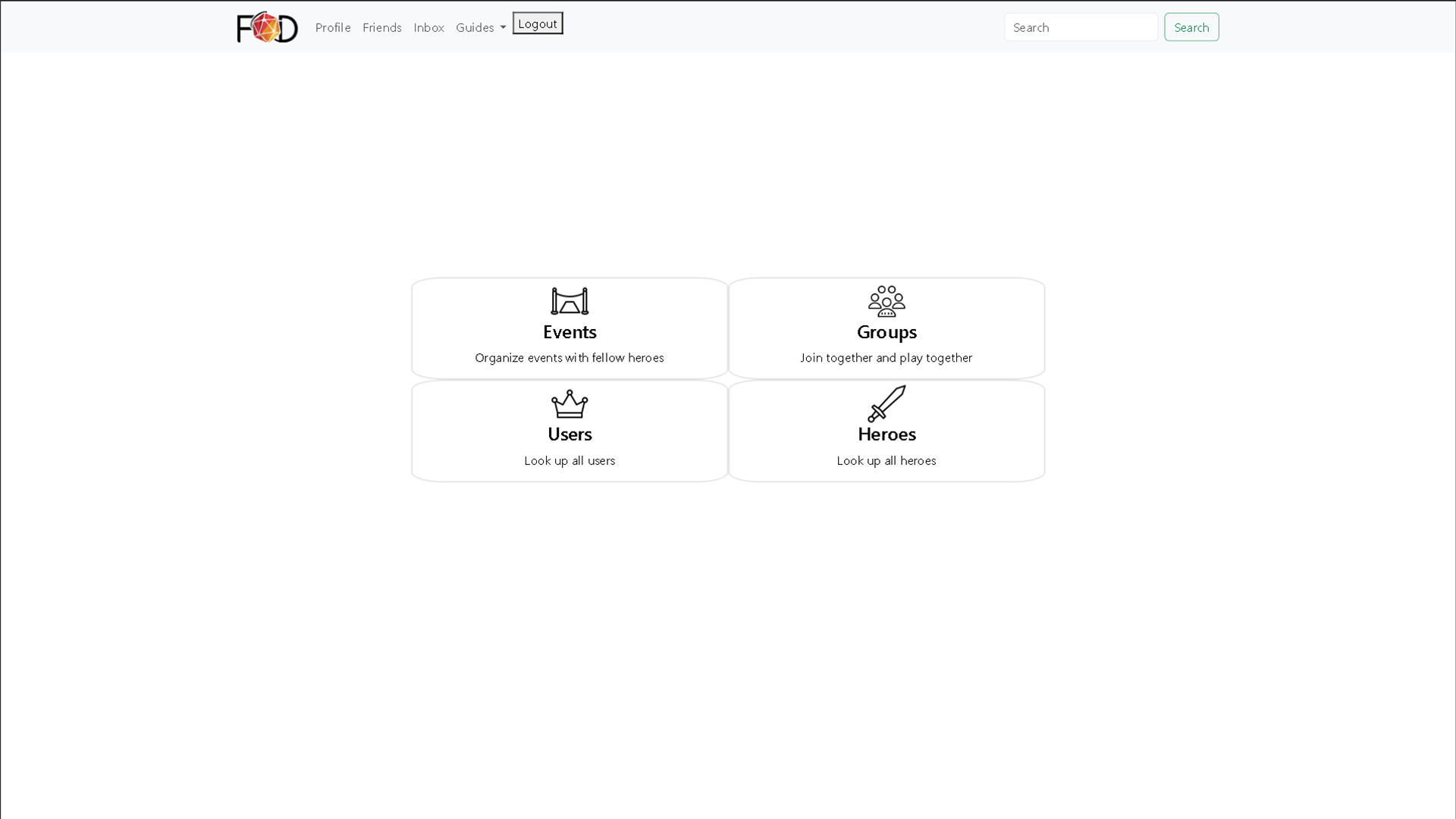 This is the second iteration of the home page which is now being worked on.