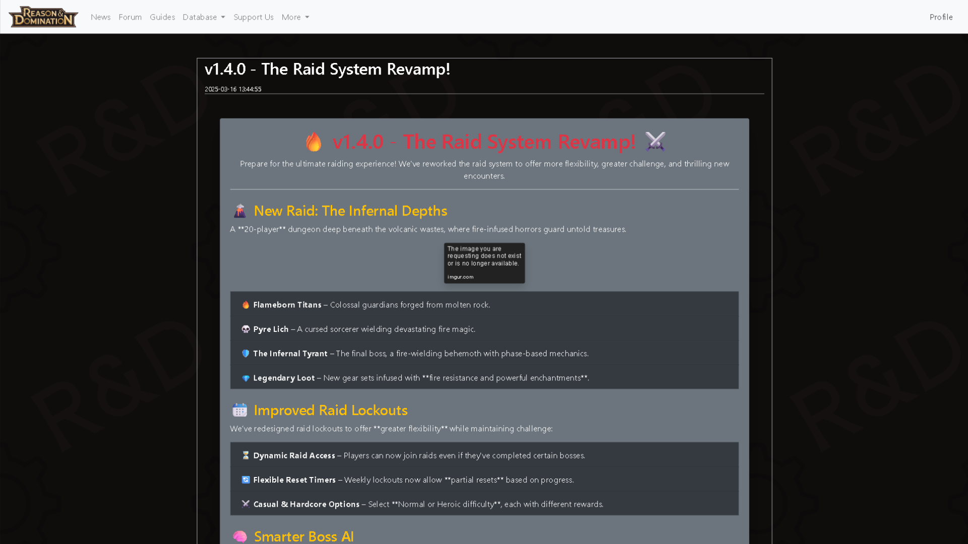 Overview of a news post.